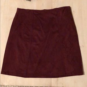 Maroon skirt
